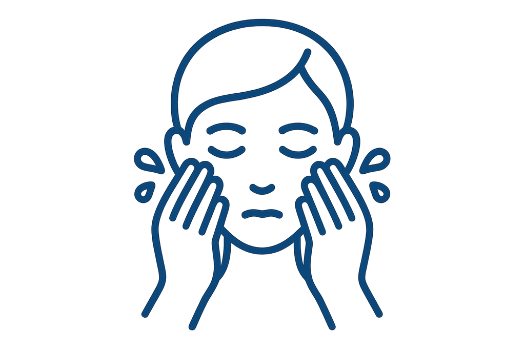 icono de lavar el rostro