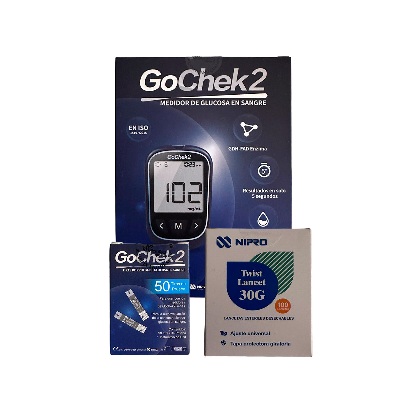 Kit Medidor de Glucosa en Sangre
