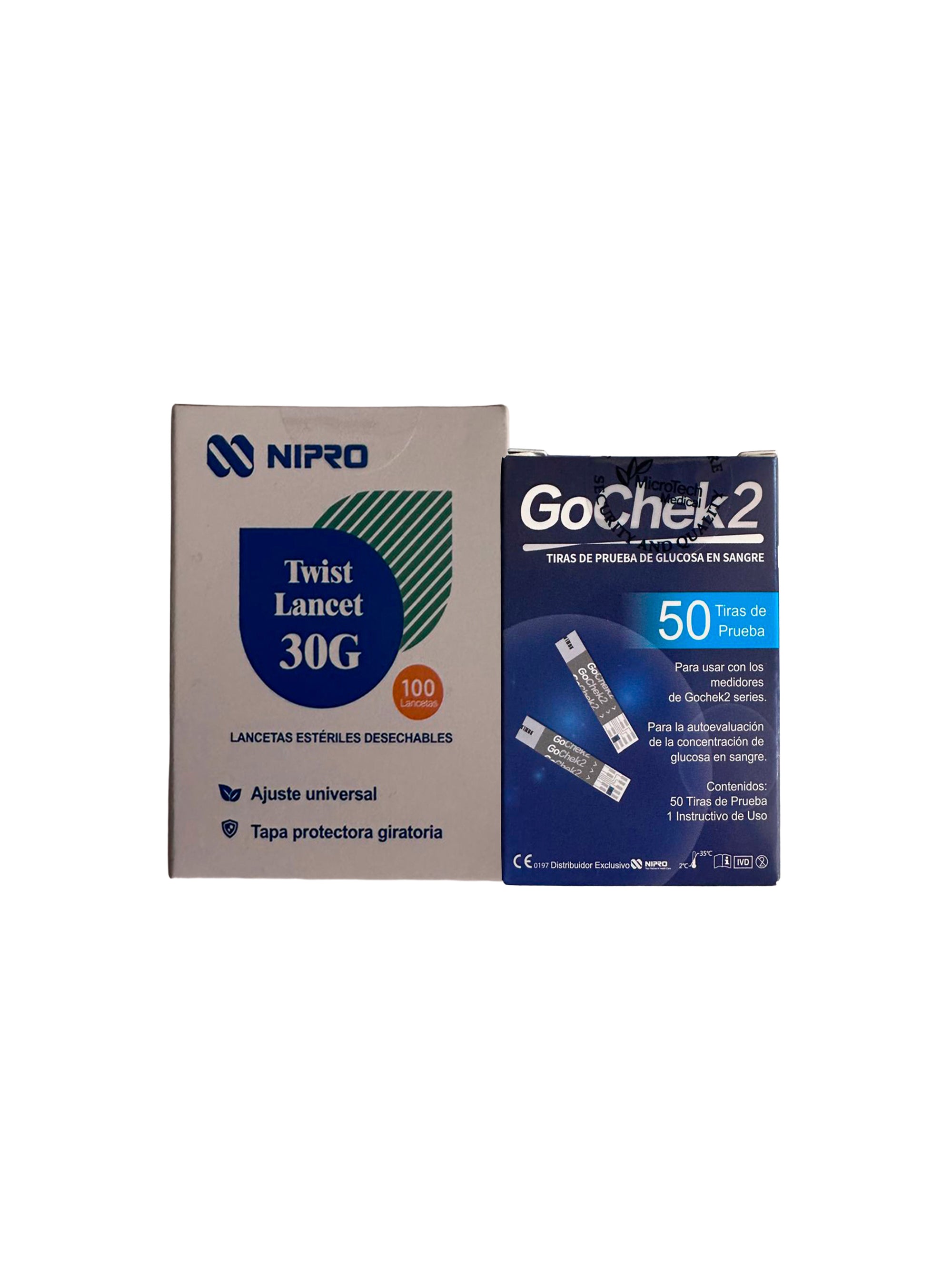 Kit Lancetas x100und + Tiras de Prueba x50und